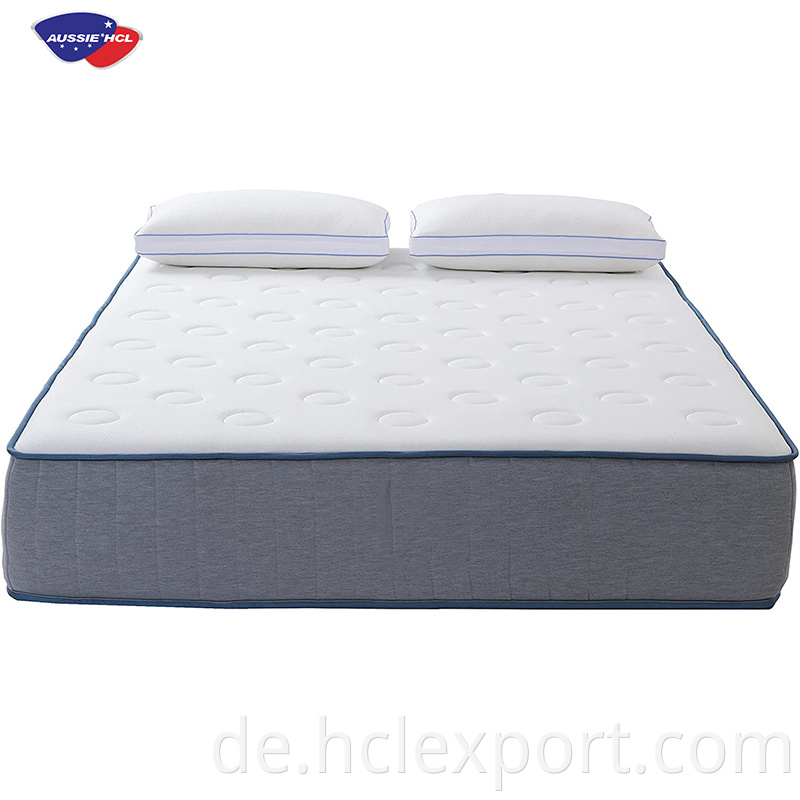 Rollen in Box 10 Zoll Gel Memory Foam Matratze mit einzelnen Taschenfedern King Hybrid Matratze